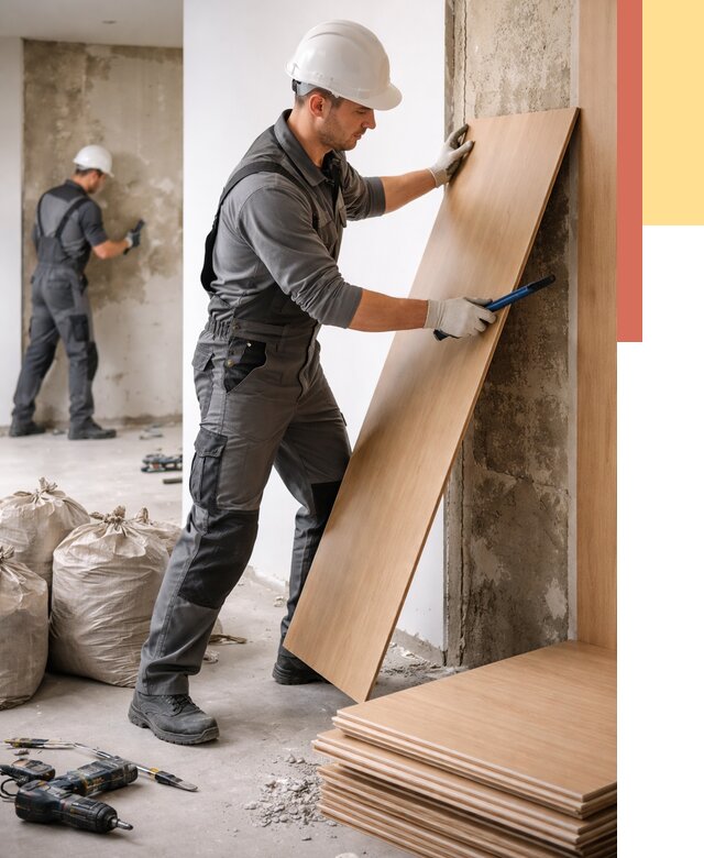 Демонтаж стеновых панелей в Одинцово от 3625 руб. за м² быстро и недорого | ОТДЕЛОЧНИК-Днц