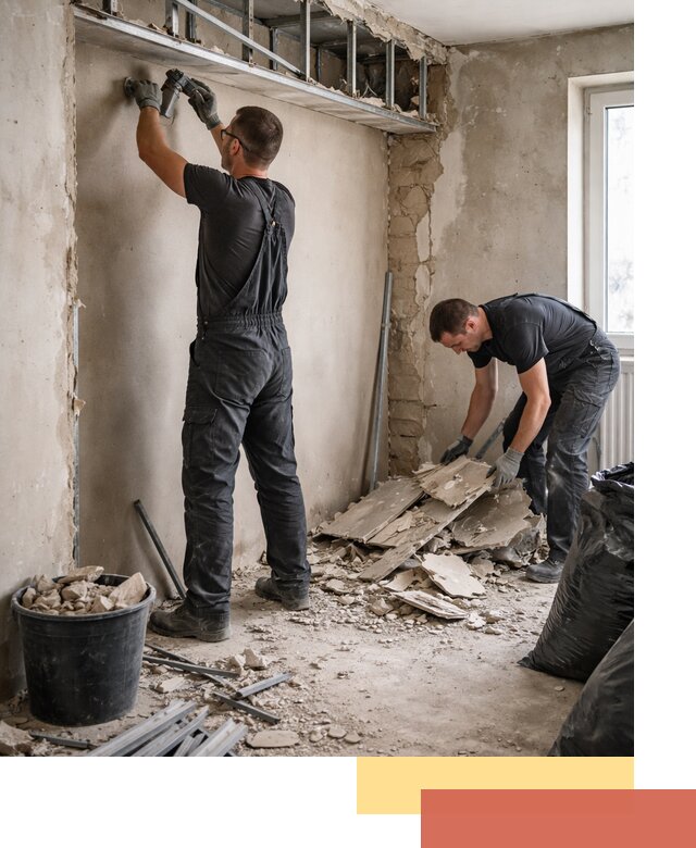 Демонтаж короба из гипсокартона в Одинцово быстро и аккуратно