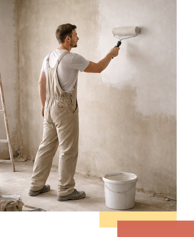Грунтовка стен под отделку в Одинцово профессиональным раствором