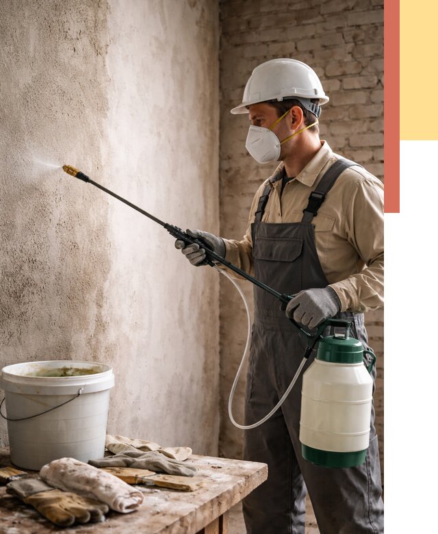 Антисептическая обработка стен в Одинцово от 1243 руб. — быстро и недорого | ОТДЕЛОЧНИК-Днц