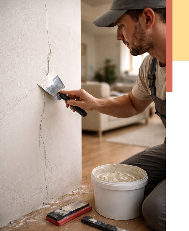 Заделка трещин и сколов в Одинцово от 2537 руб. — быстро и недорого | ОТДЕЛОЧНИК-Днц