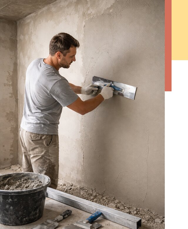 Штукатурка стен без маяков в Одинцово от 7456 руб/м2 — услуги и цена | ОТДЕЛОЧНИК-Днц