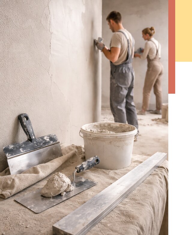 Штукатурка стен гипсовая в Одинцово от 4660 руб/м2 — быстро и недорого | ОТДЕЛОЧНИК-Днц