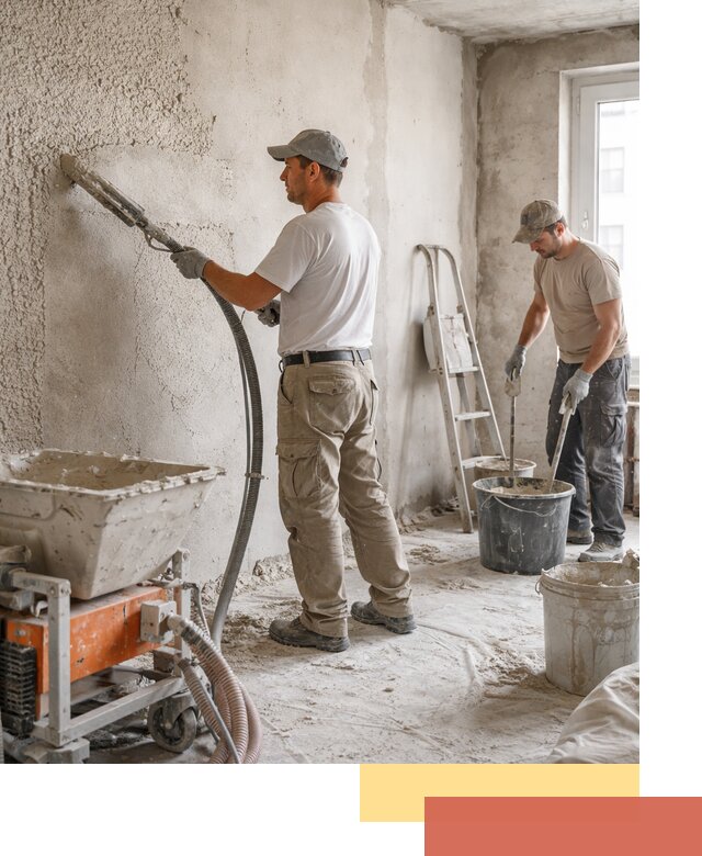 Машинная штукатурка стен в Одинцово — быстро и качественно