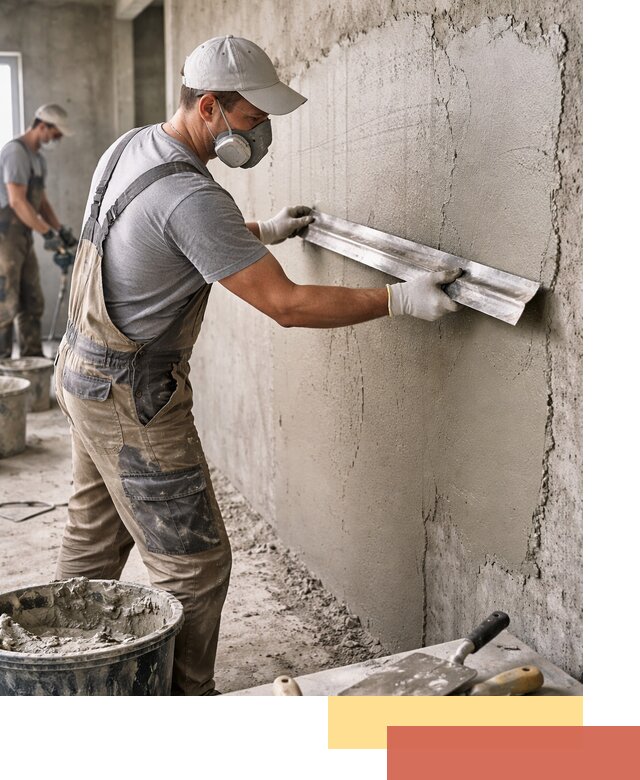 Штукатурка бетонных стен в Одинцово качественно и долговечно