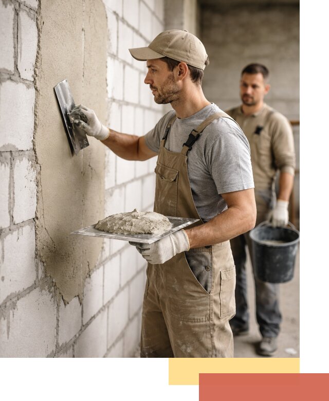 Штукатурка стен из газобетона в Одинцово под ключ