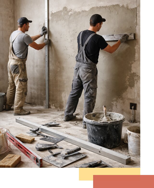 Профессиональная штукатурка стен под плитку в Одинцово