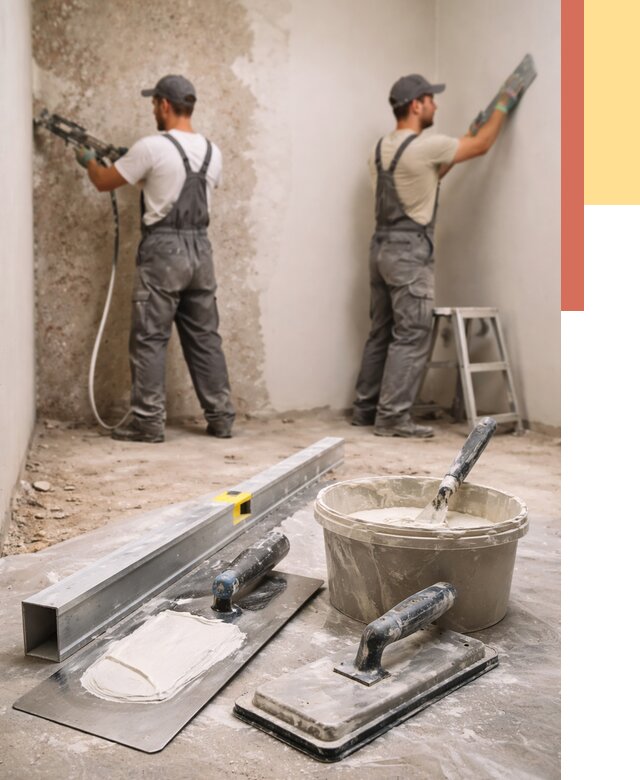 Штукатурка стен под обои в Одинцово от 4660 руб./м2 — выравнивание под обои | ОТДЕЛОЧНИК-Днц