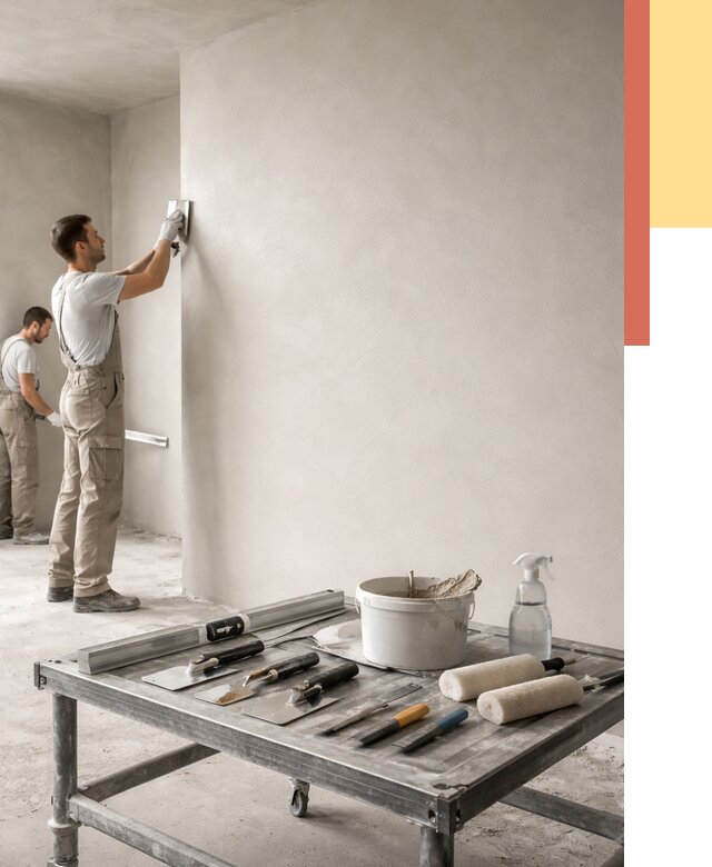 Штукатурка стен под покраску в Одинцово от 4660 руб./м² — качественно и недорого | ОТДЕЛОЧНИК-Днц