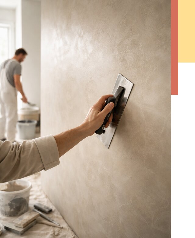 Венецианская штукатурка в Одинцово от 3625 руб/м² — нанесение стен под ключ | ОТДЕЛОЧНИК-Днц