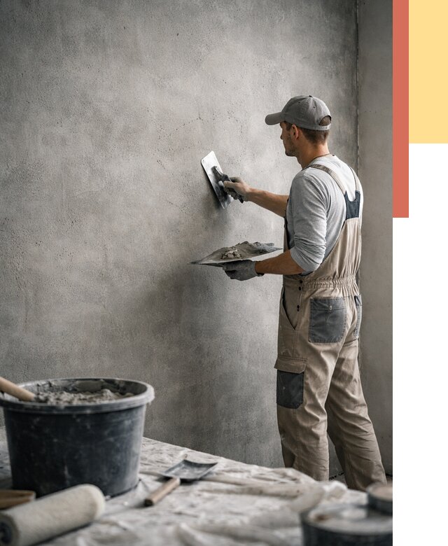 Декоративная штукатурка под бетон в Одинцово от 2589 руб./м² — нанесение под ключ | ОТДЕЛОЧНИК-Днц