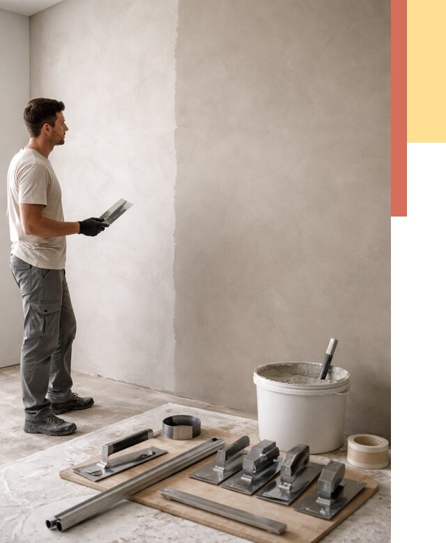 Нанесение микроцемента на стены в Одинцово от 3314 руб./м2 под ключ | ОТДЕЛОЧНИК-Днц