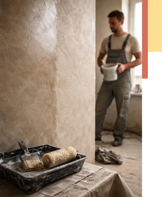 Нанесение воска на штукатурку в Одинцово от 3625 руб. | Услуги ОТДЕЛОЧНИК-Днц