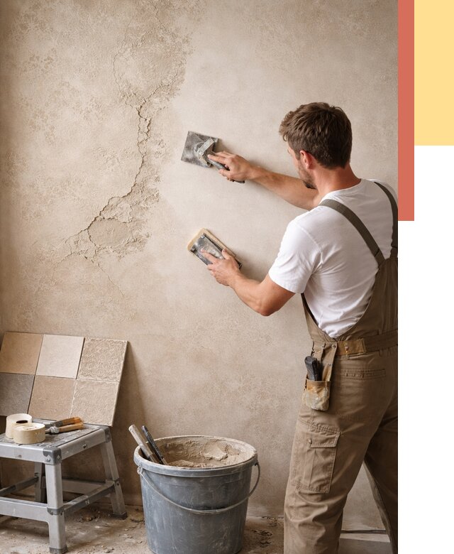 Ремонт декоративной штукатурки в Одинцово от 4660 руб. под ключ | ОТДЕЛОЧНИК-Днц