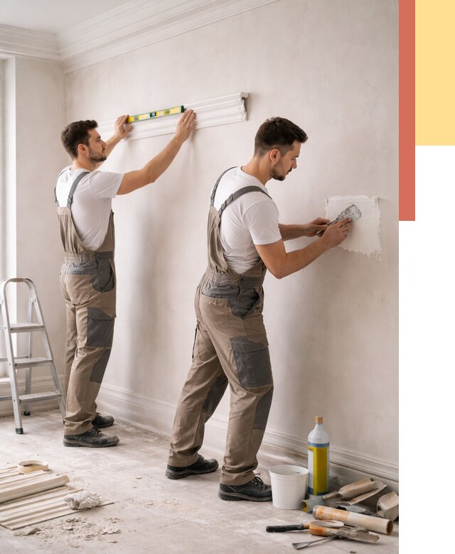 Монтаж лепнины на стены в Одинцово от 4660 руб. — недорого, быстро | ОТДЕЛОЧНИК-Днц