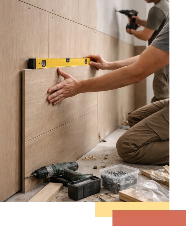 Профессиональный монтаж МДФ панелей на стены в Одинцово