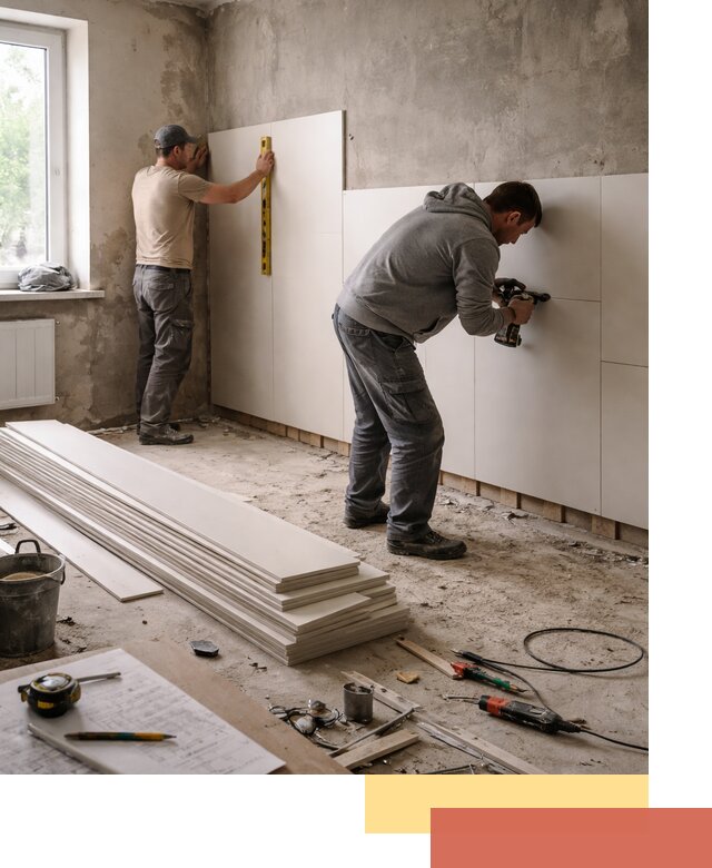 Монтаж ПВХ панелей на стены в Одинцово качественно и быстро