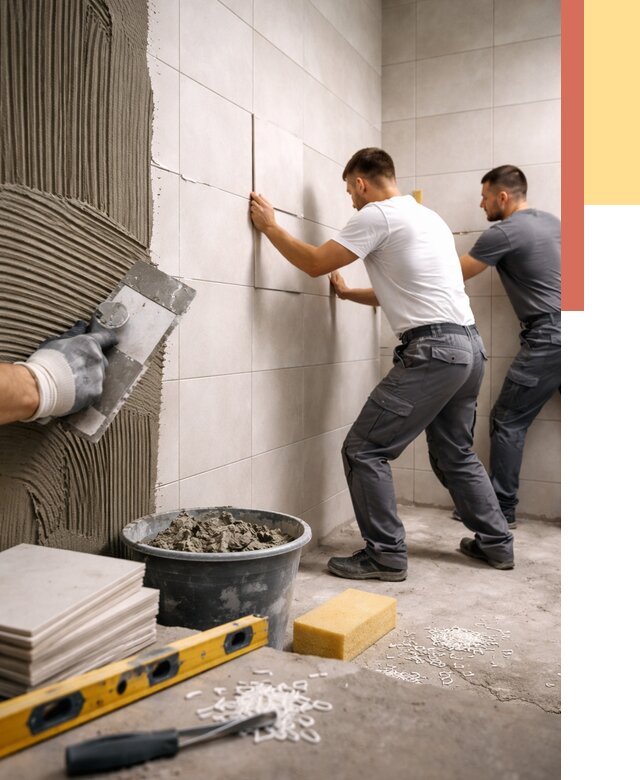 Укладка плитки на стены в Одинцово от 880 руб. — качественно и недорого | ОТДЕЛОЧНИК-Днц