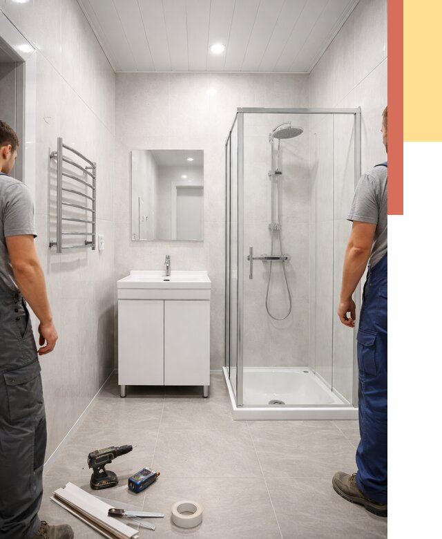 Отделка ванной комнаты панелями ПВХ в Одинцово от 4660 руб. за м2 | ОТДЕЛОЧНИК-Днц