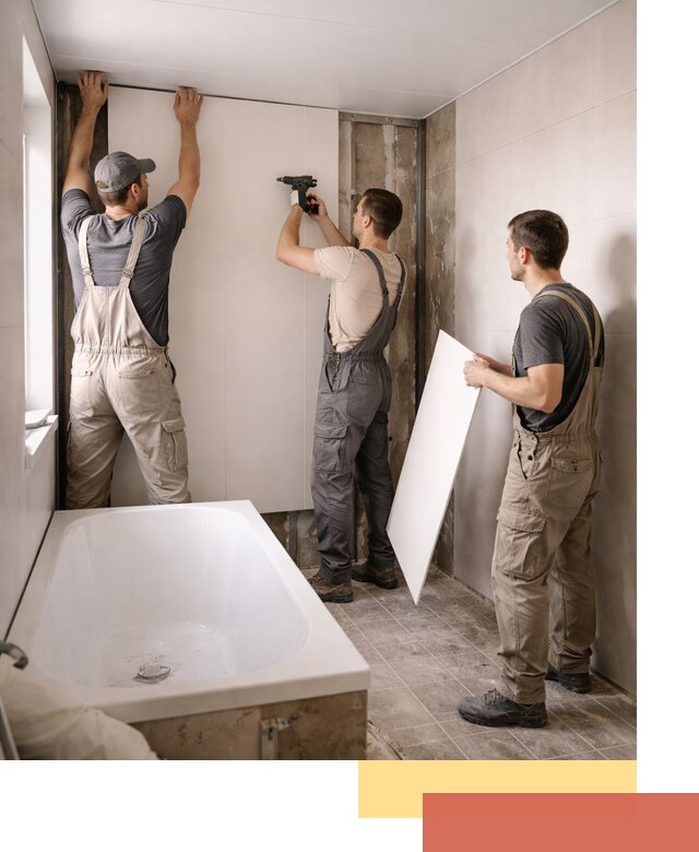 Отделка ванной панели ПВХ профессионально в Одинцово