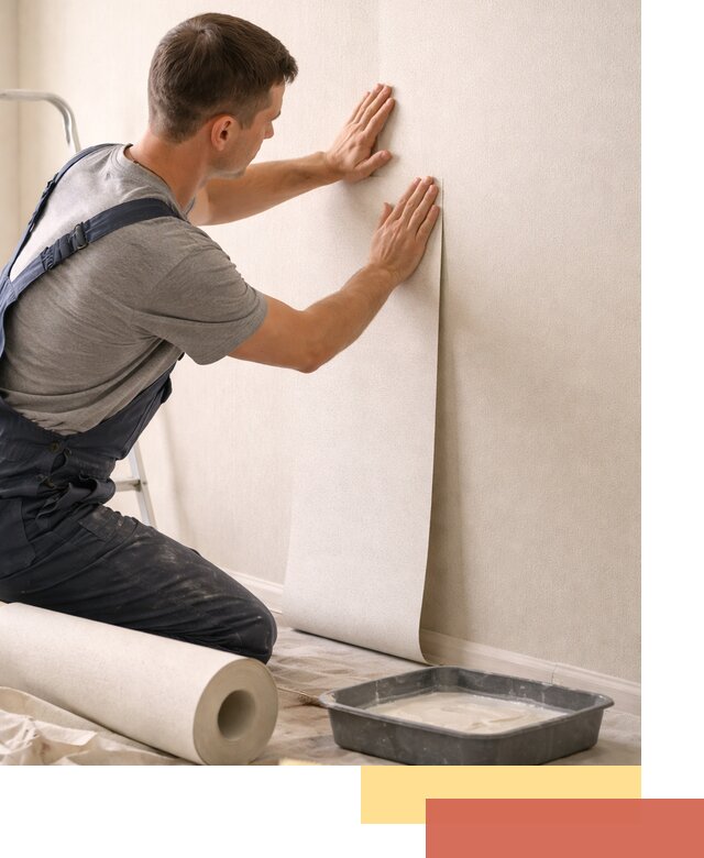 Поклейка флизелиновых обоев в Одинцово качественно и быстро