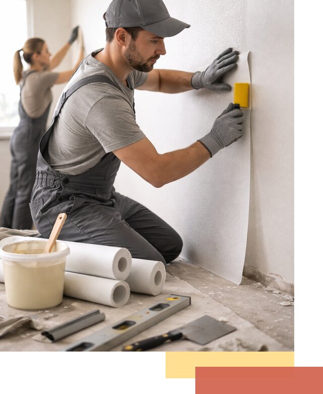 Поклейка стеклообоев профессионально в Одинцово