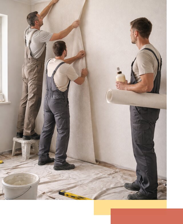 Оклейка стен обоями в Одинцово — качественно и профессионально