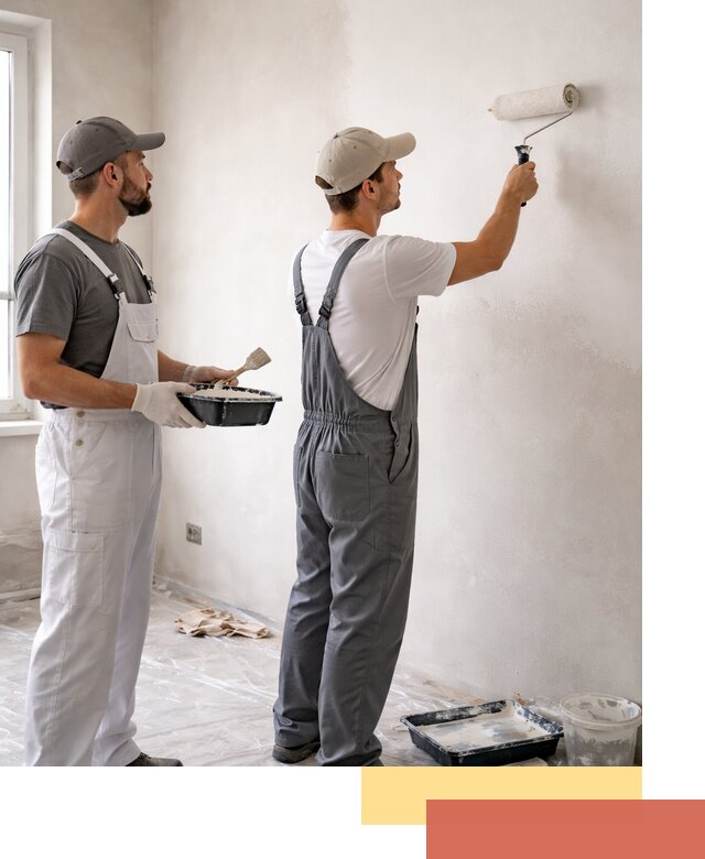 Покраска стен водоэмульсионной краской в Одинцово