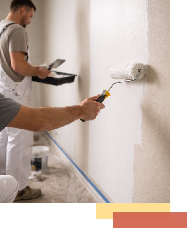 Покраска стен акриловой краской профессионально в Одинцово