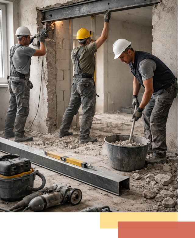 Создание проемов в стенах и несущих конструкциях в Одинцово