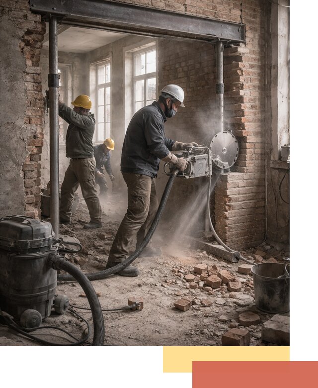 Прорезка проема в стене под дверной или оконный проем в Одинцово