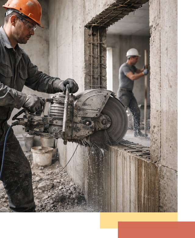 Алмазная резка проемов в Одинцово быстро и точно