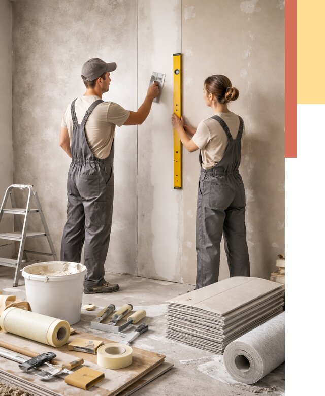 Отделка стен в Одинцово от 1553 руб/м² — недорого, быстро, под ключ | ОТДЕЛОЧНИК-Днц