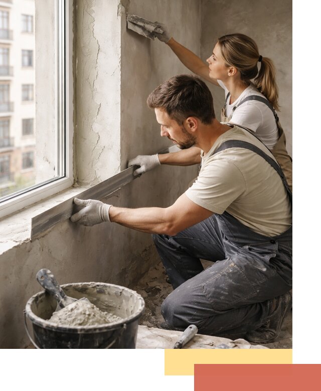 Штукатурка откосов дверей и окон профессионально в Одинцово