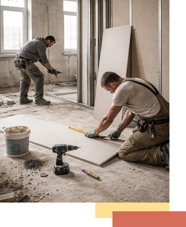 Кладка перегородок из ПГП под ключ в Одинцово