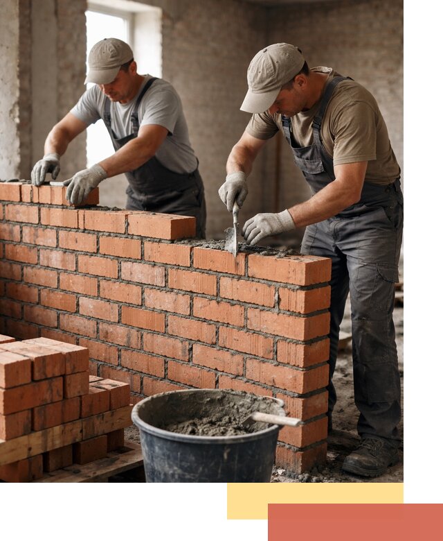 Кладка кирпичных перегородок под ключ в Одинцово