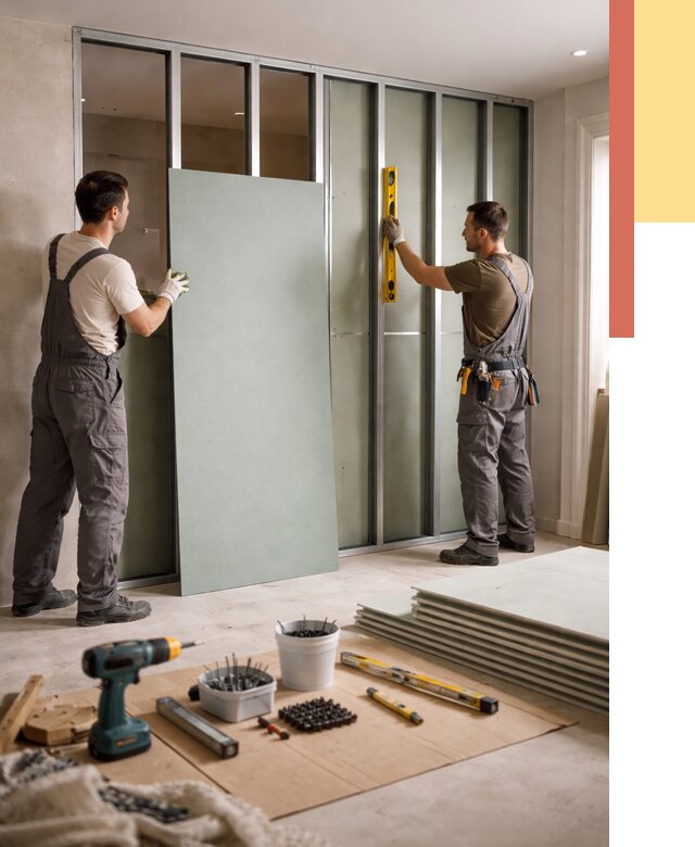 Перегородка из влагостойкого гипсокартона в Одинцово от 4971 руб. — монтаж под ключ | ОТДЕЛОЧНИК-Днц