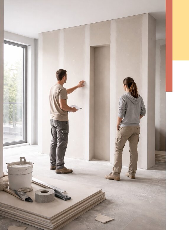 Зонирующая перегородка из гипсокартона в Одинцово от 2900 руб. под ключ | ОТДЕЛОЧНИК-Днц