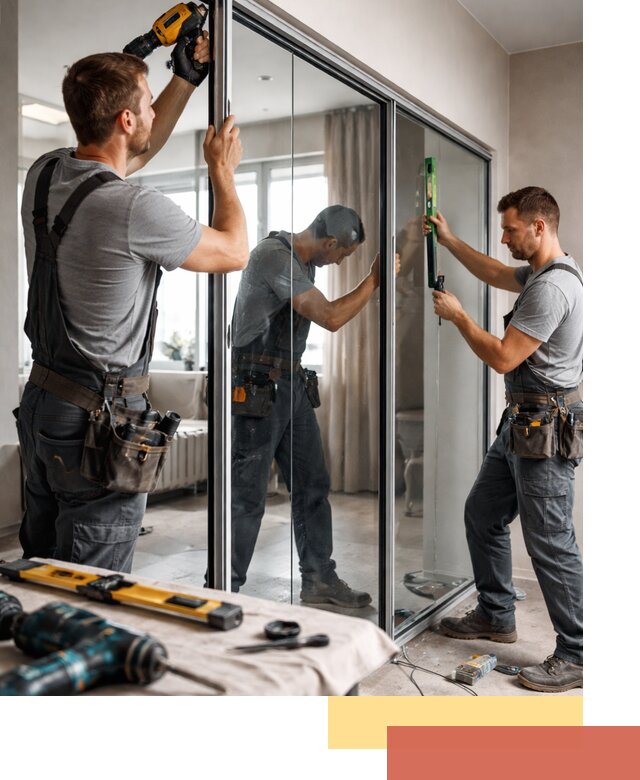 Каркасные стеклянные перегородки под ключ в Одинцово