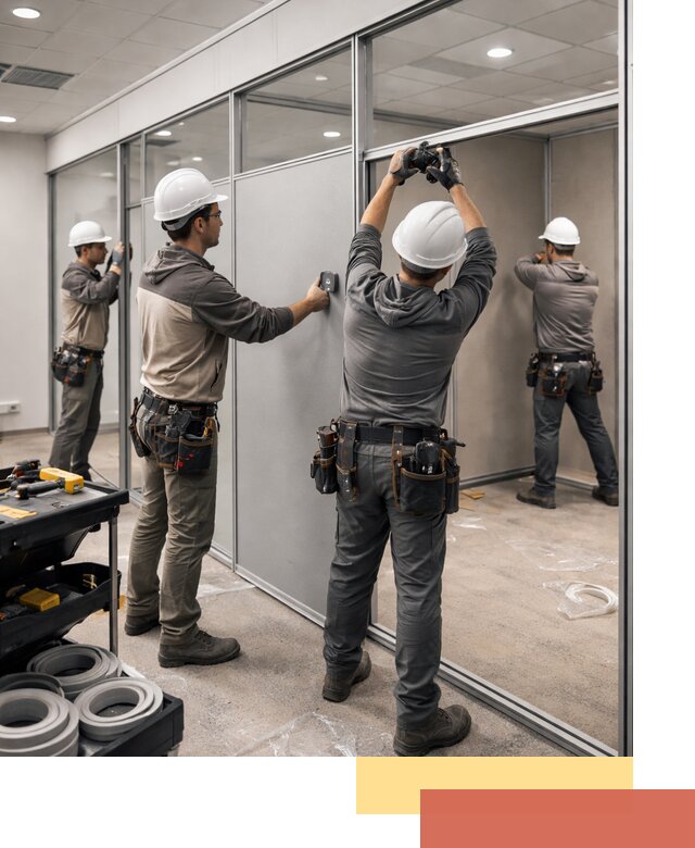 Мобильные офисные перегородки под ключ в Одинцово