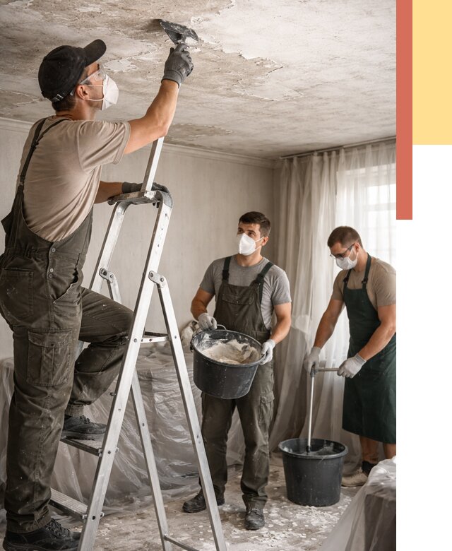 Удаление побелки с потолка в Одинцово от 2589 руб. быстро и недорого | ОТДЕЛОЧНИК-Днц