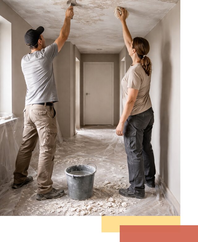 Удаление побелки с потолка в Одинцово — быстро и аккуратно