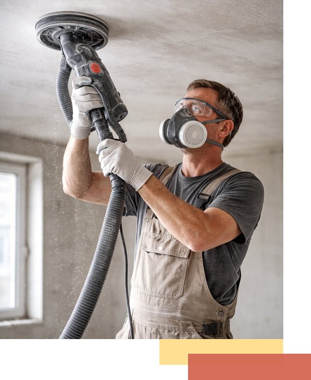 Шлифовка потолка в Одинцово — качественная подготовка под отделку