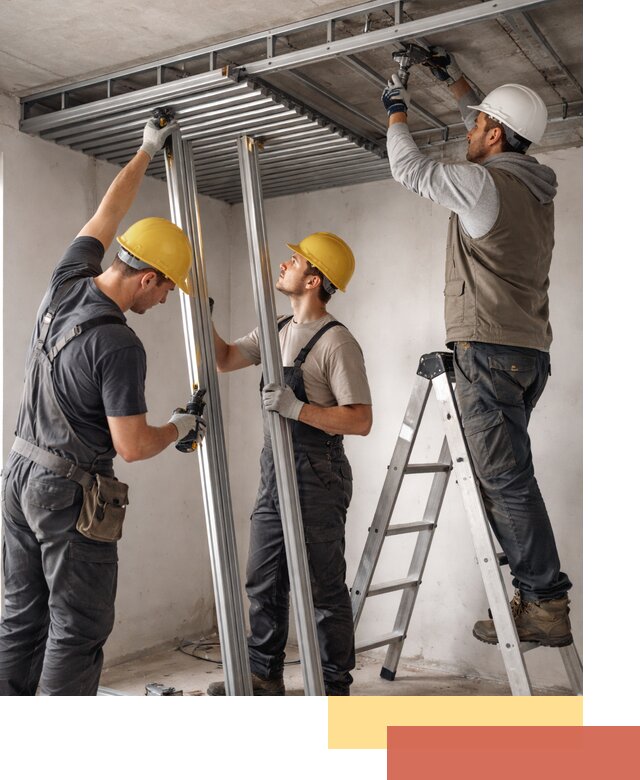 Монтаж реечного потолка под ключ в Одинцово