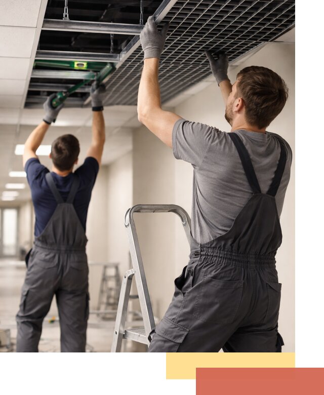 Монтаж потолка Грильято в Одинцово: установка под ключ качественно