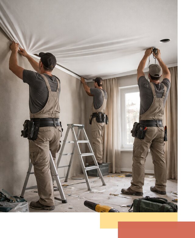 Монтаж матового натяжного потолка в Одинцово качественно и быстро