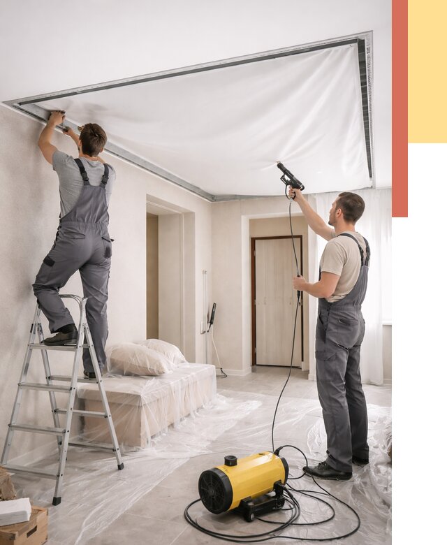 Монтаж натяжного потолка в прихожей в Одинцово от 2744 руб. под ключ | ОТДЕЛОЧНИК-Днц