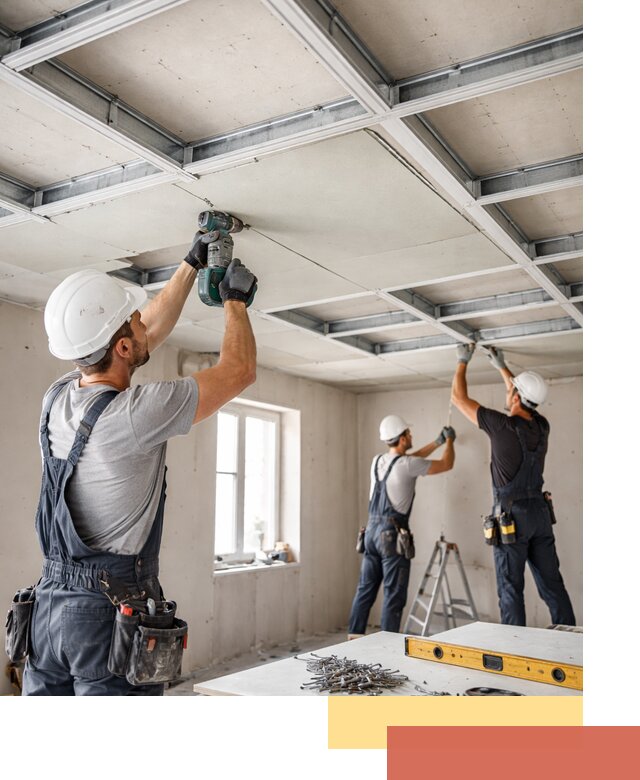 Кессонный потолок из гипсокартона под ключ в Одинцово