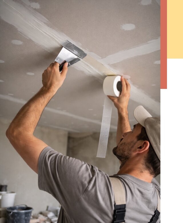 Обработка швов потолка ГКЛ в Одинцово от 7767 руб. под ключ | ОТДЕЛОЧНИК-Днц