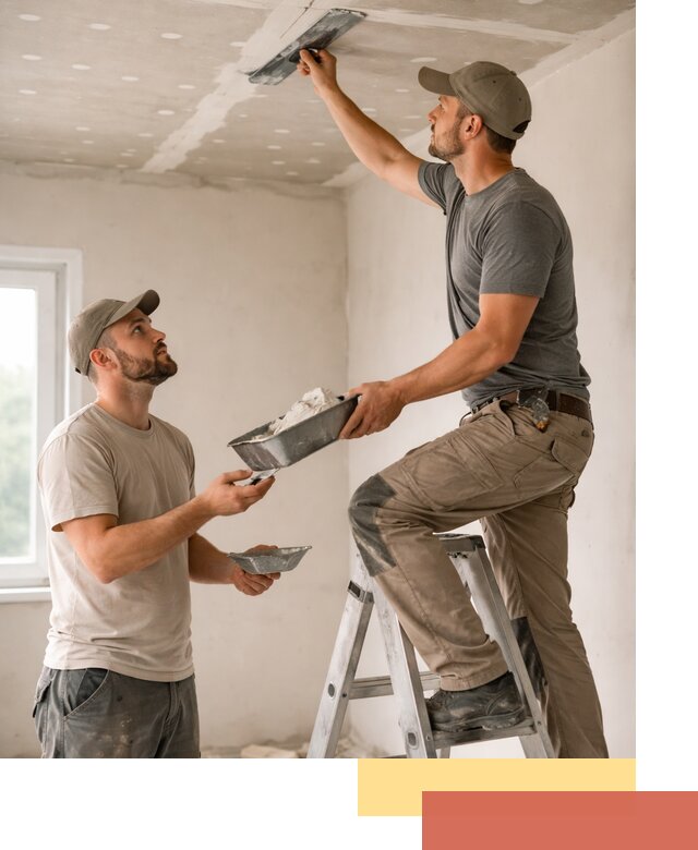 Шпаклевка потолка из гипсокартона в Одинцово качественно и быстро